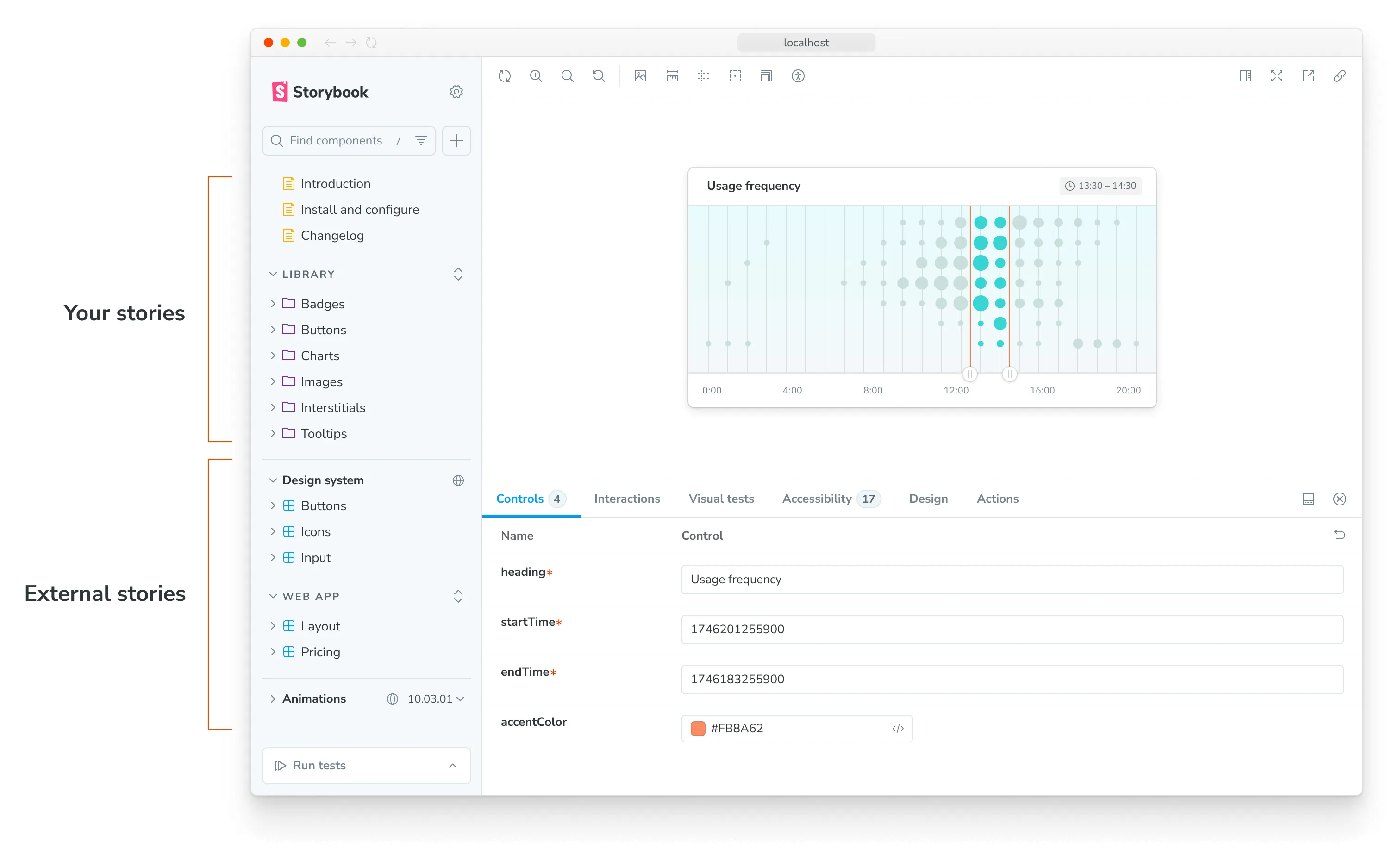 In your Storybook you should see the composed components in the sidebar